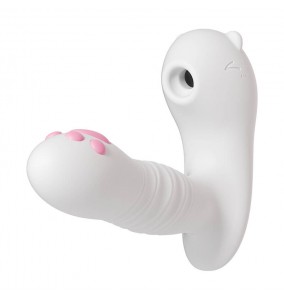 MizzZee - Cute Cat Pleasure Suction Thrusting Wearable (Support APP Mini Programs - Chargeable)	